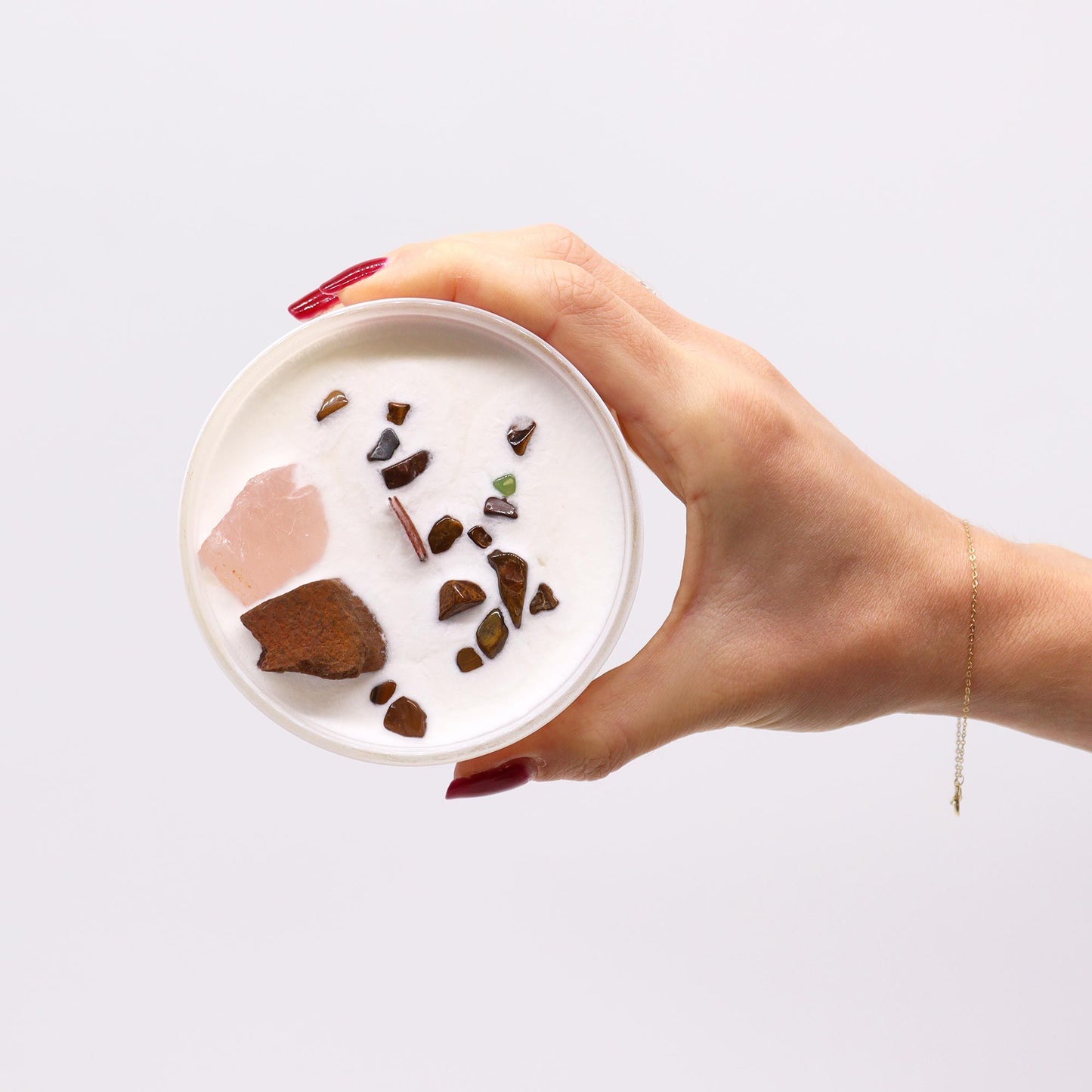 Lumânare cu cristale – Chakra Sacrală